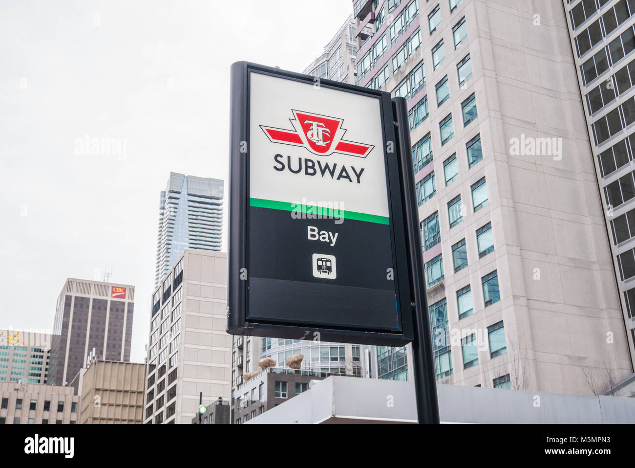 Toronto subway station sign hi-res stock photography and images 
