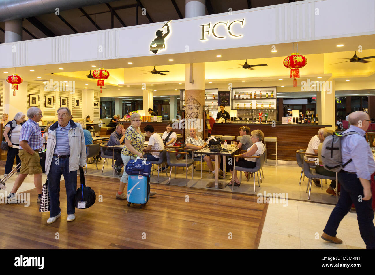 Foreign Correspondents Club Cafe in Departures, Terminal building, Ho Chi Minh airport ( Tan Son Nhat International airport ), Vietnam, Asia Stock Photo