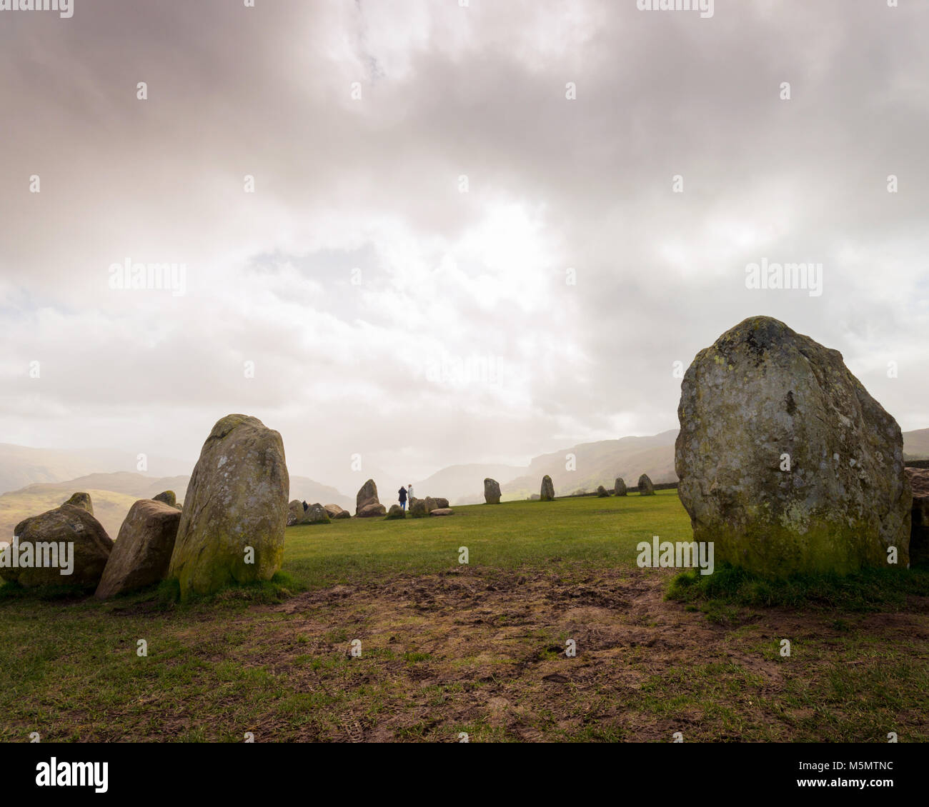 Castlerigg Stone Circle, Keswick, Cumbria. UK Stock Photo