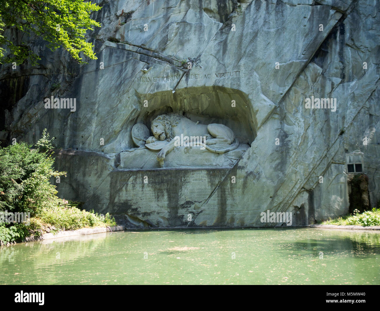 Lion Monument, Luzern Stock Photo