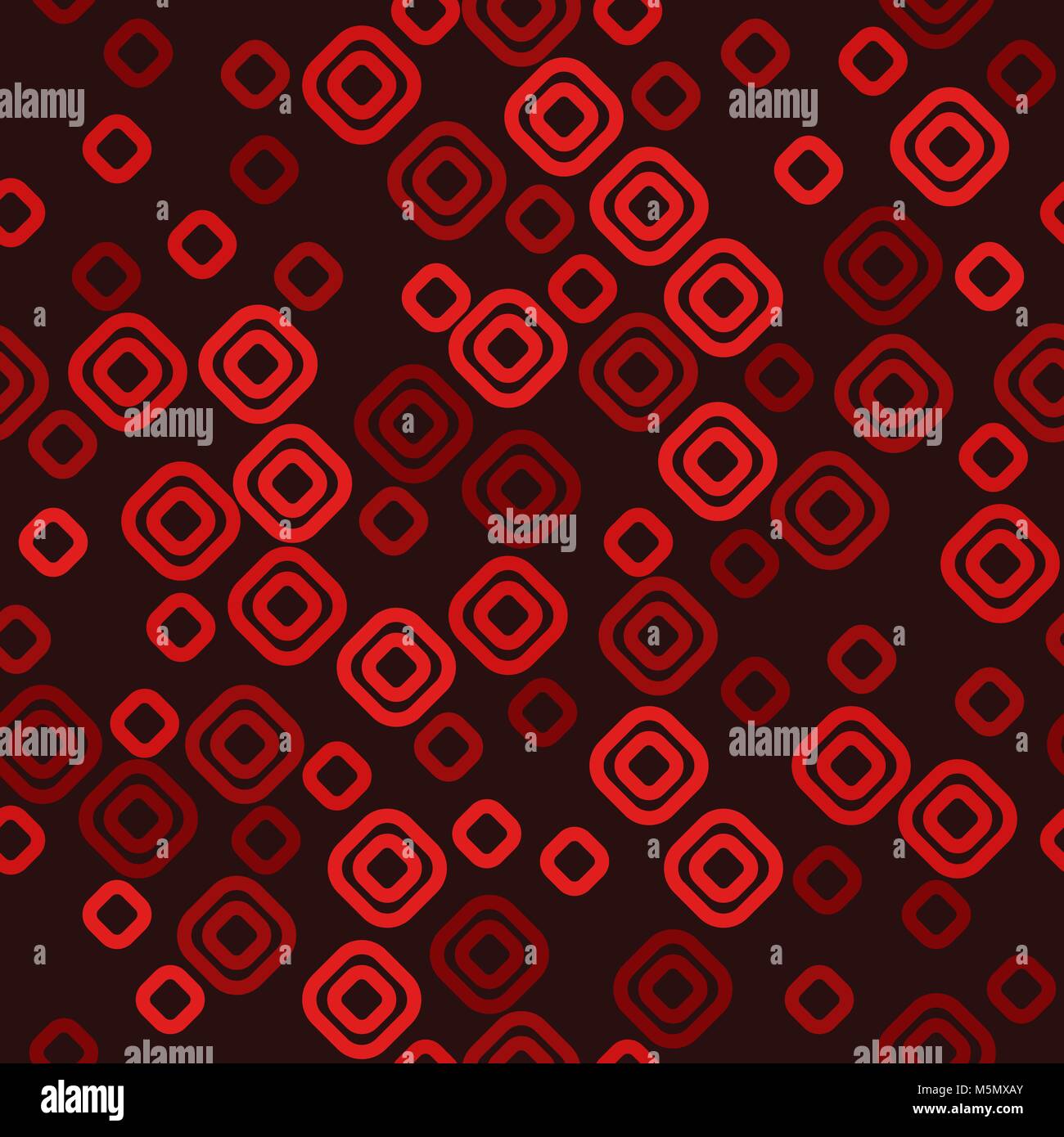vector seamless pattern - red chaotic rhombuses on dark background ...