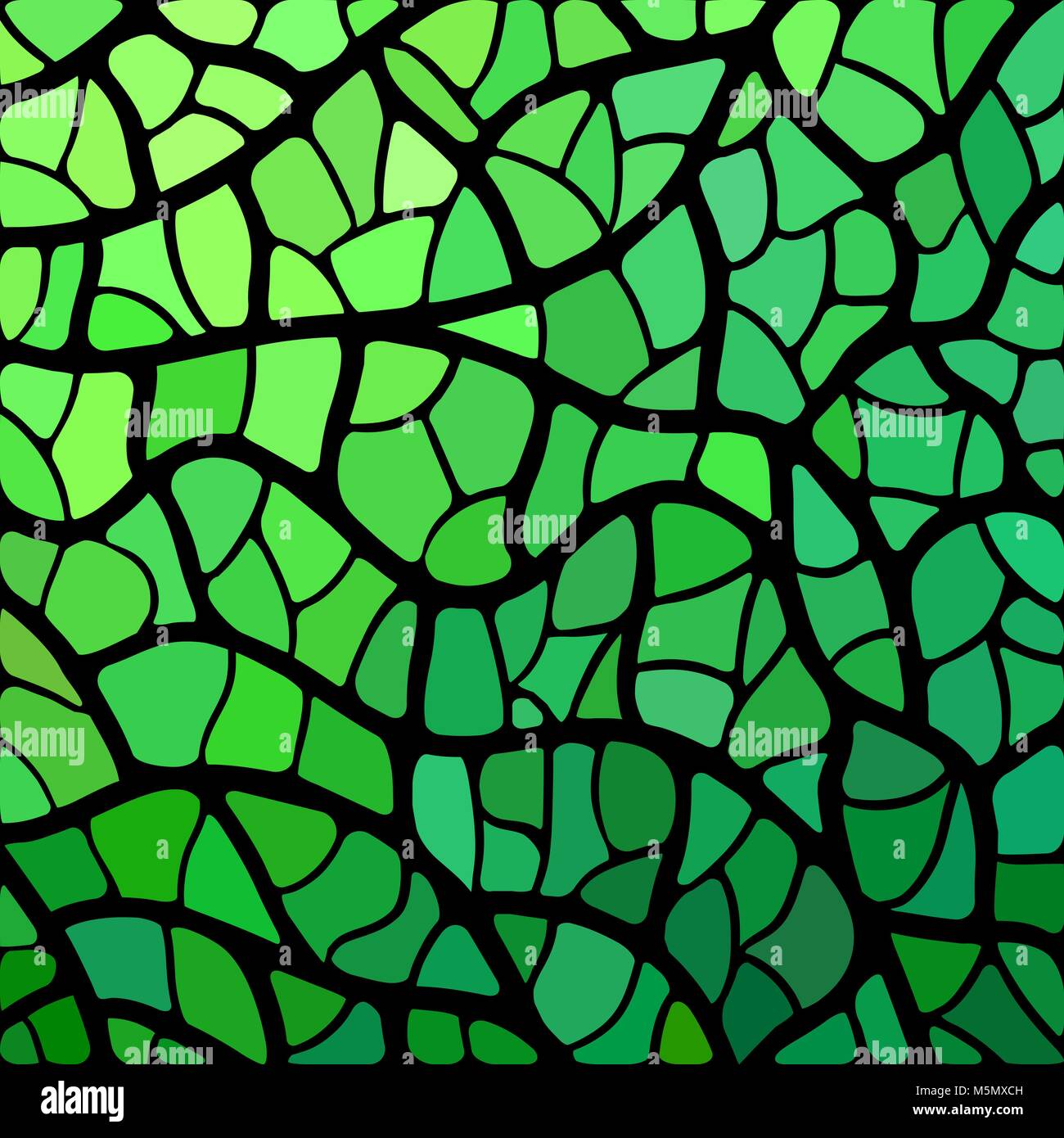 abstract vector stained-glass mosaic background - bright green Stock ...