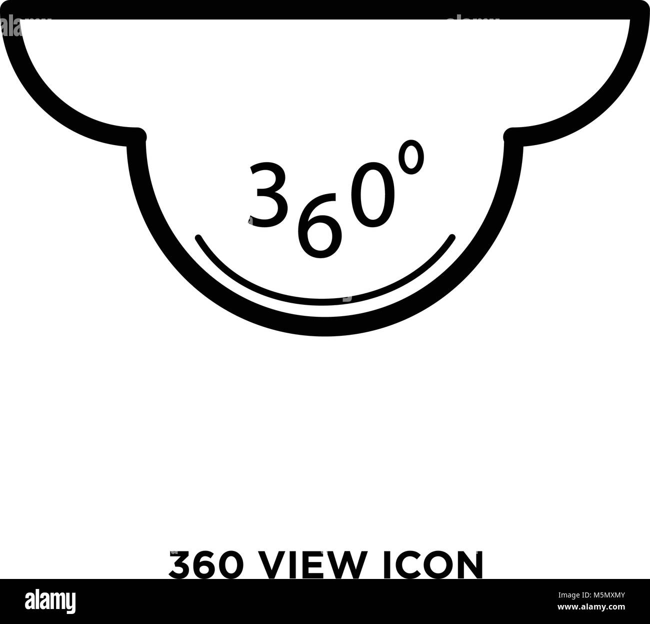 360 view icon Stock Vector