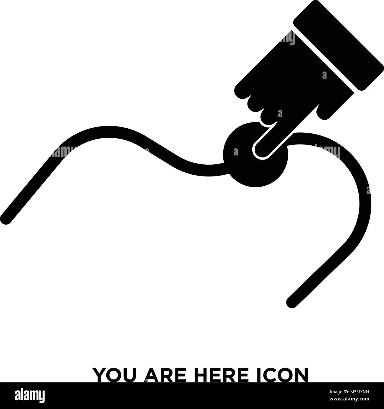 you are here icon Stock Vector