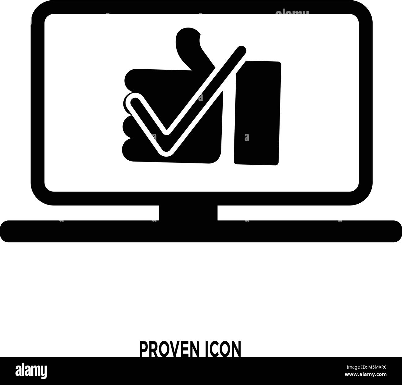 proven icon vector Stock Vector