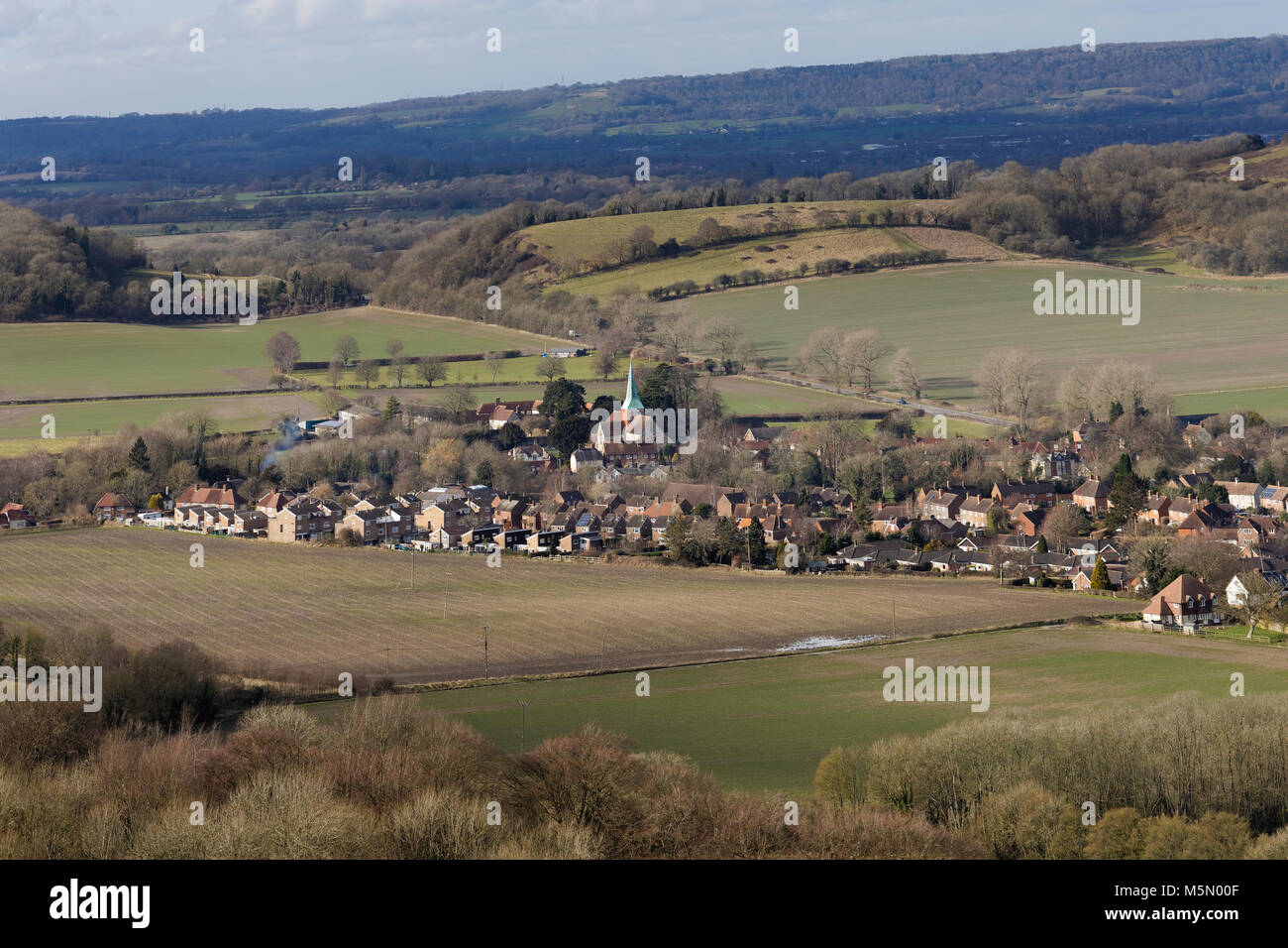 Views of South Harting from the South Downs Way South Downs National