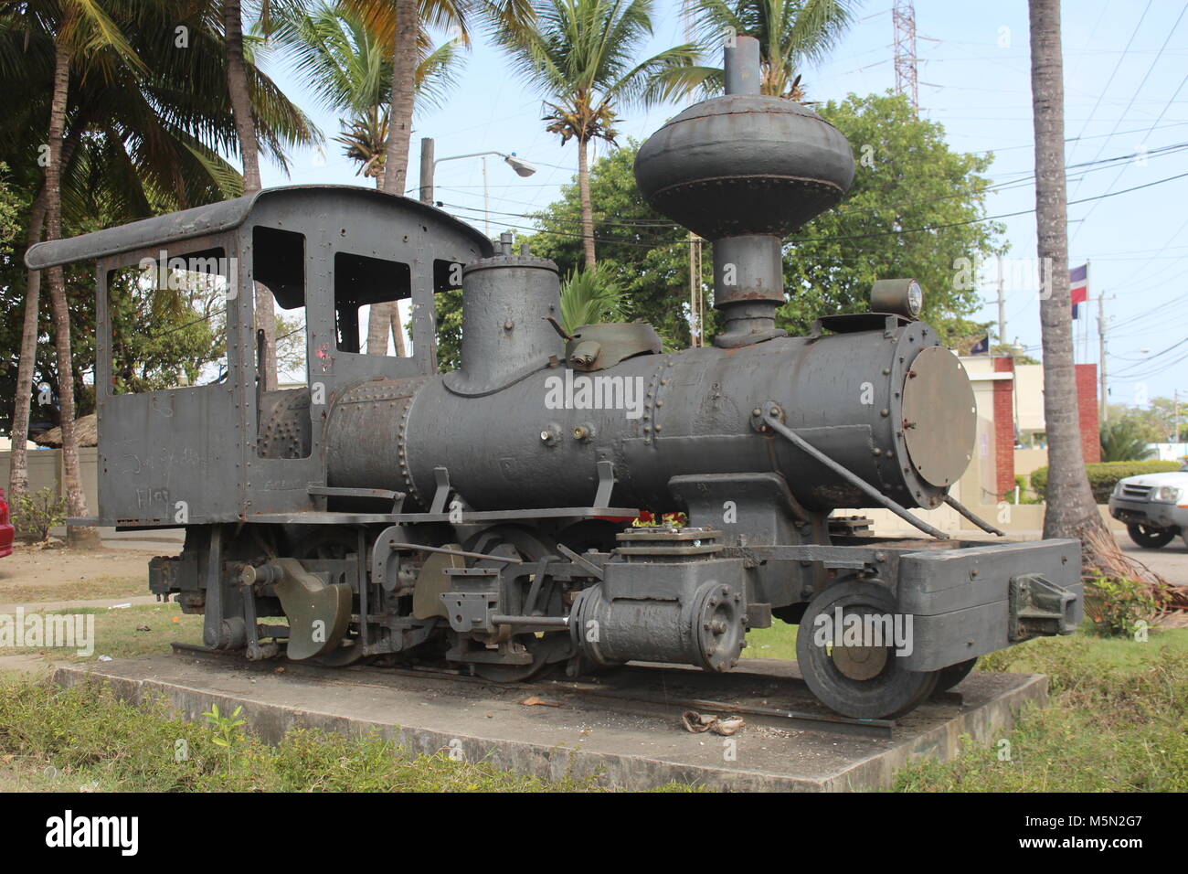tren antiguo de la ciudad de puerto plata Stock Photo