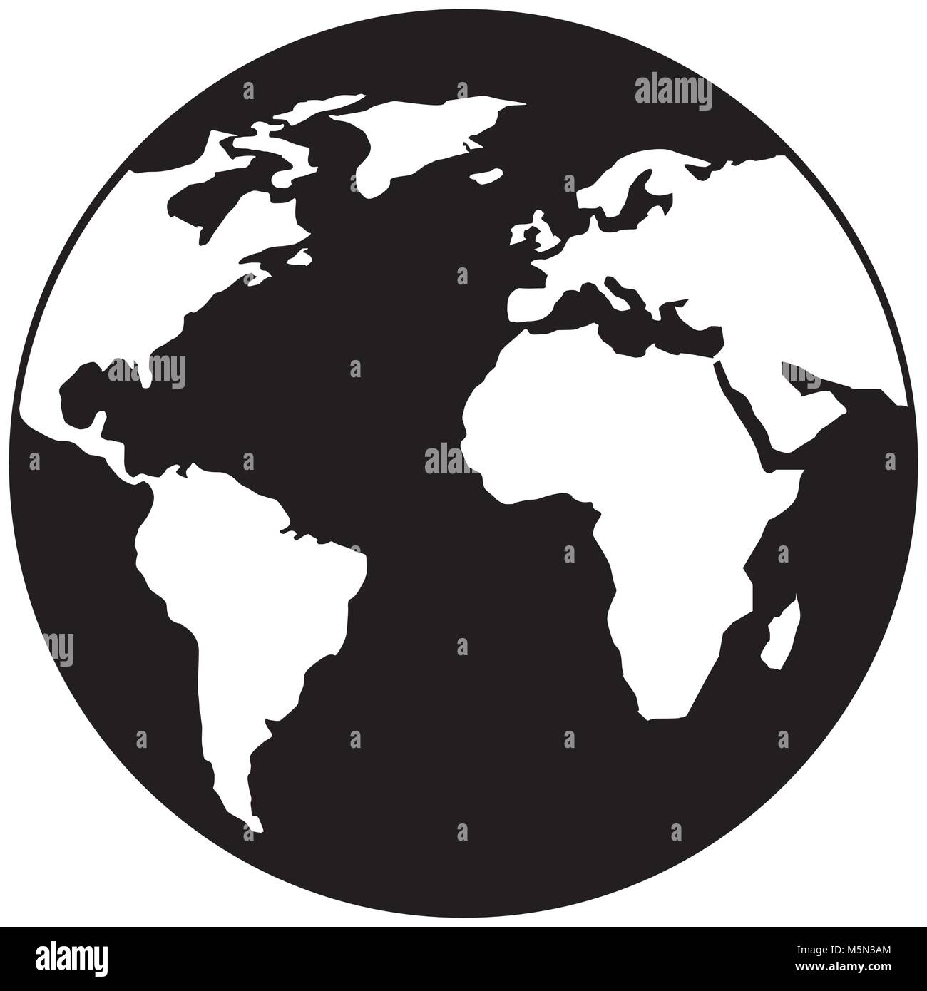 globe world earth planet map icon Stock Vector Image & Art - Alamy