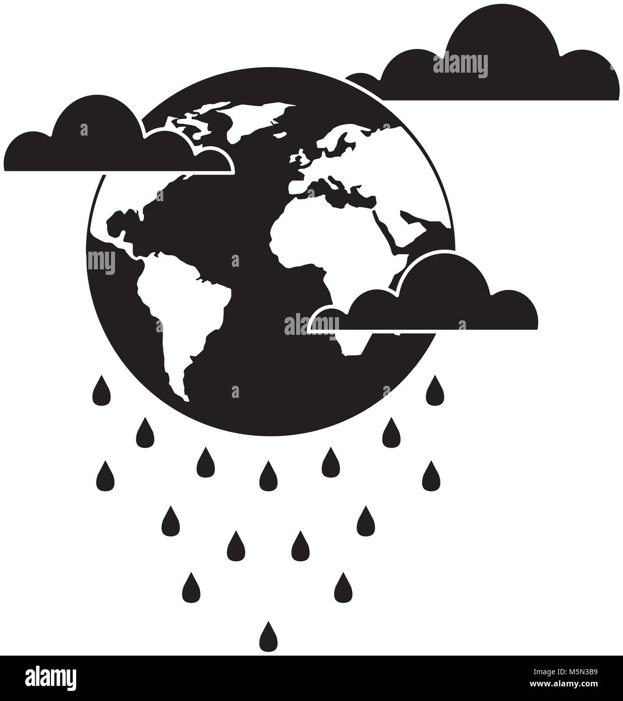 globe planet world cloud rain storm Stock Vector Image & Art - Alamy
