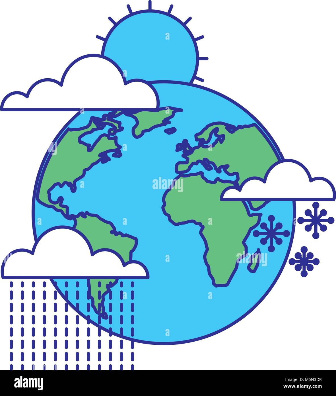 weather world earth winter rain sun snow Stock Vector Image & Art - Alamy