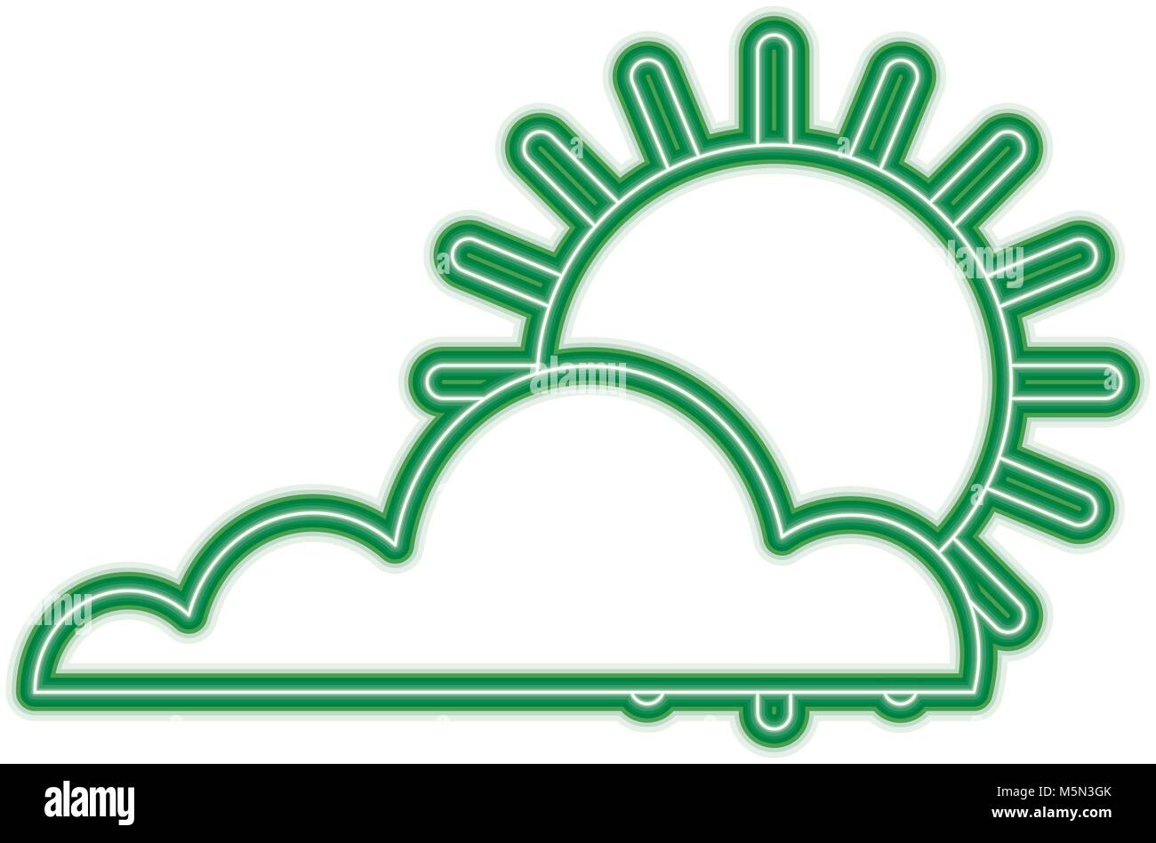 sun cloud weather summer hot forecast Stock Vector Image & Art Alamy