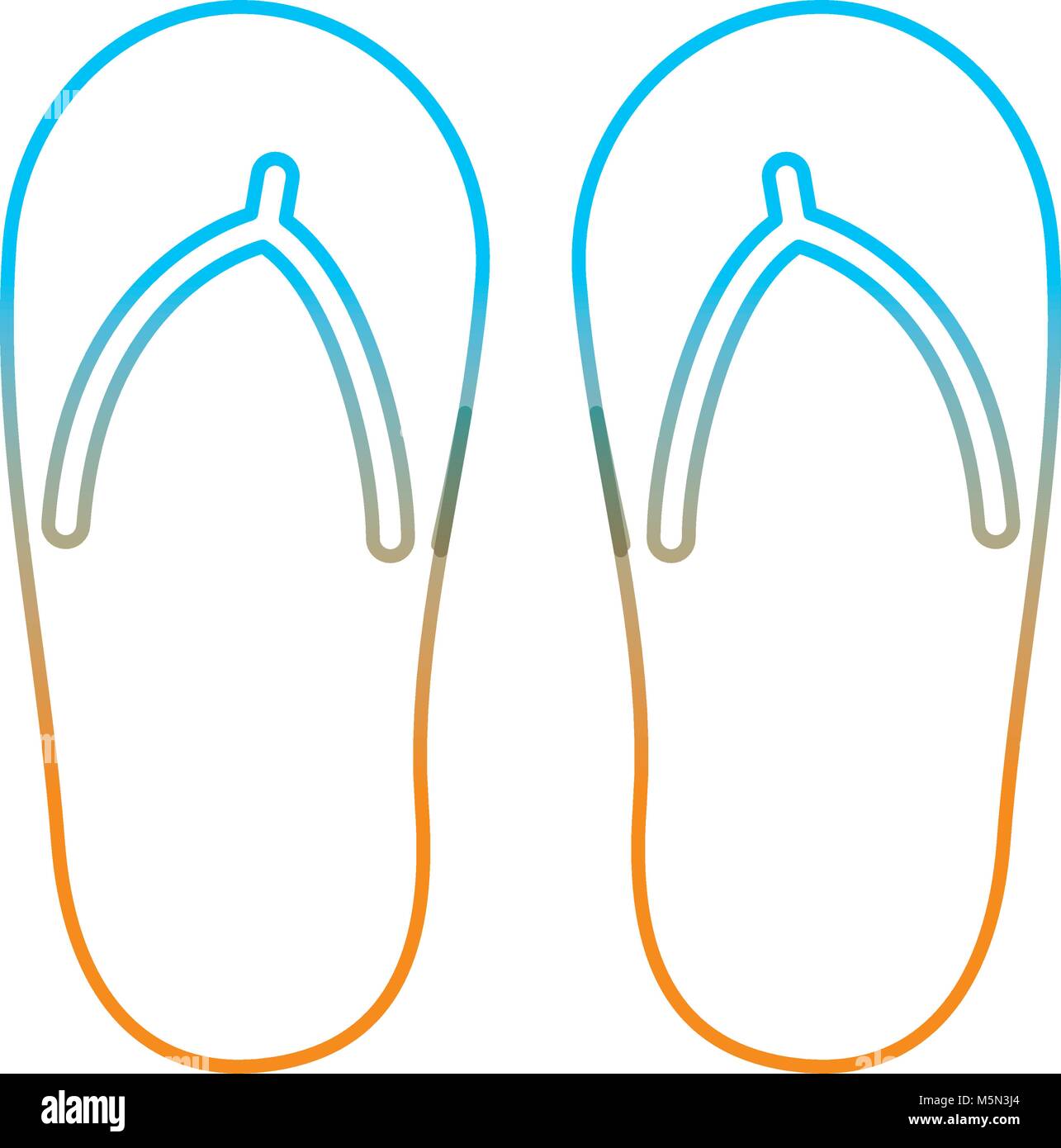 flip flop footwear rubber accessory Stock Vector Image & Art - Alamy