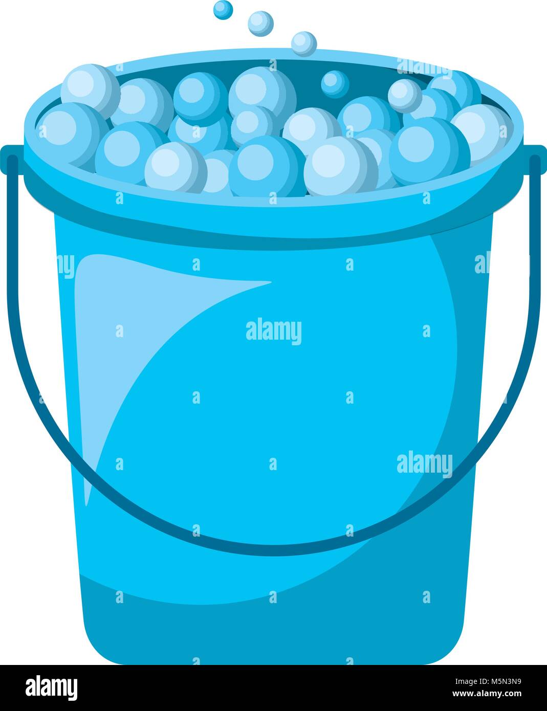 bucket with soap bubbles cleaning house Stock Vector Image & Art Alamy