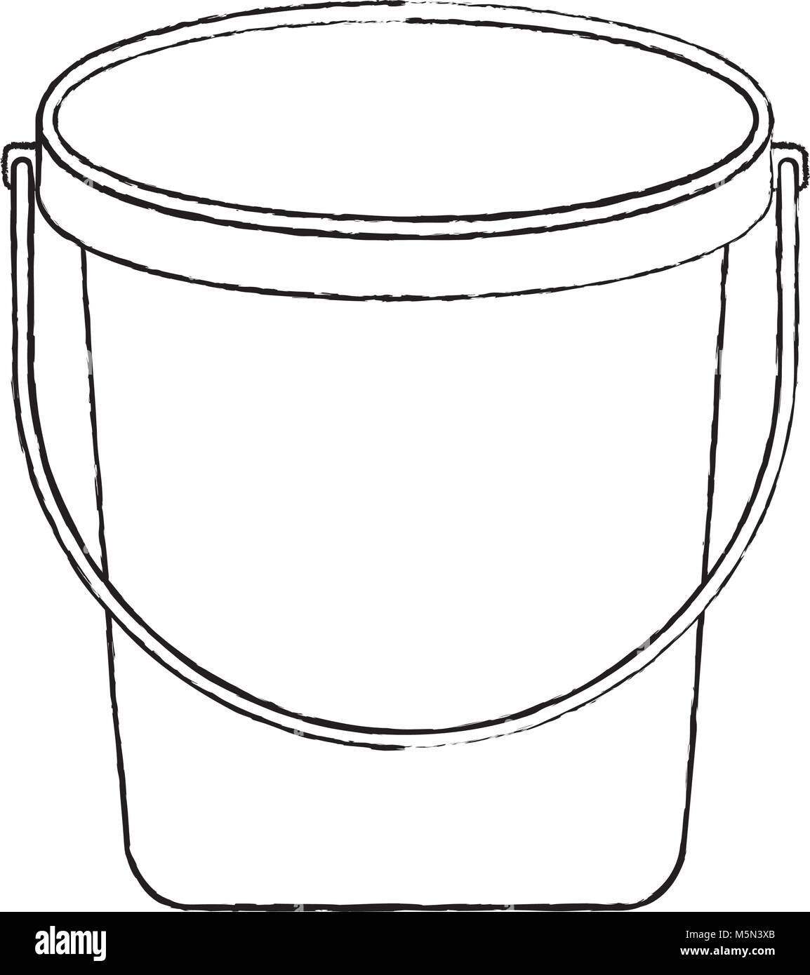 bucket plastic cleaning element tool handle Stock Vector Image & Art Alamy