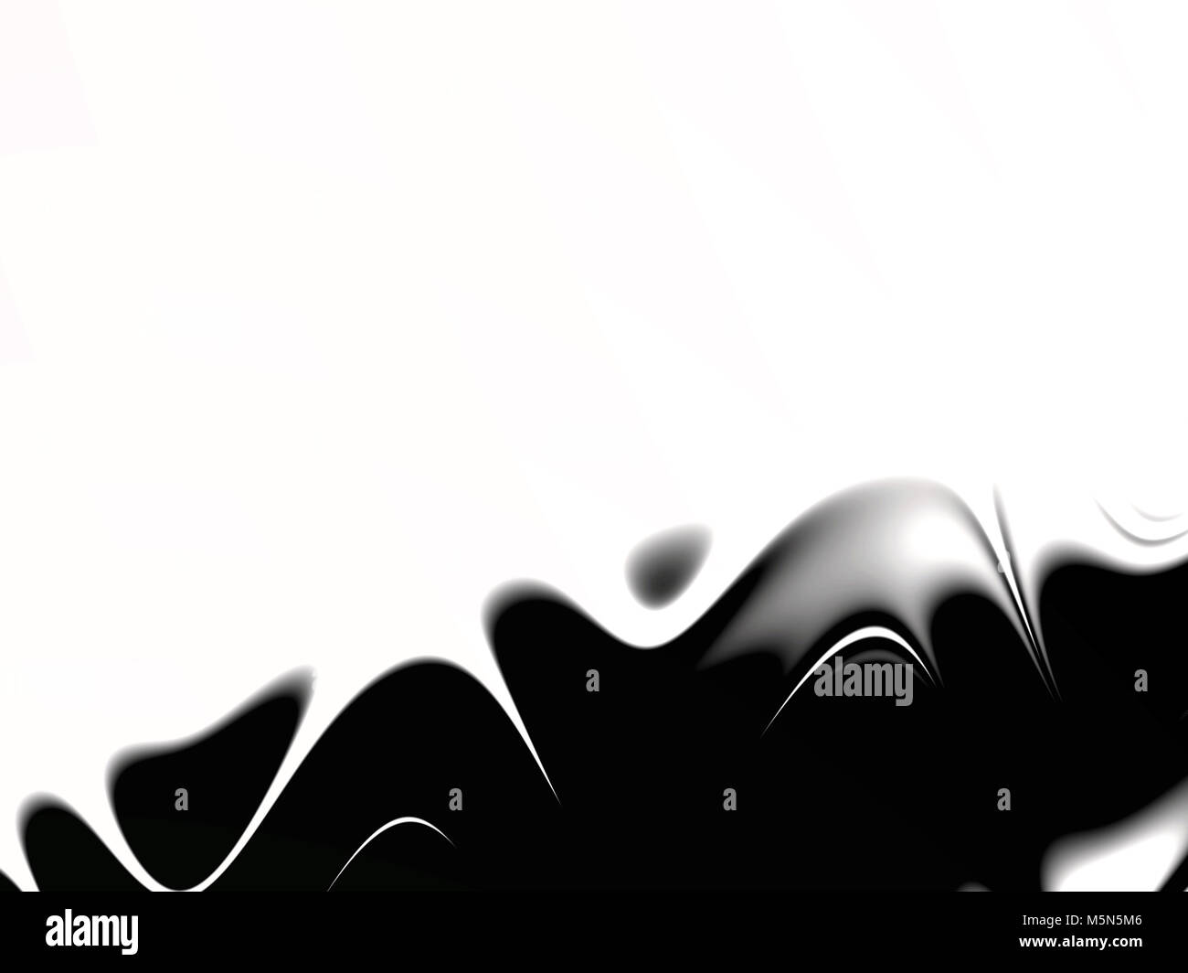 hi-tech futuristic black and white background fractal pattern Stock Photo