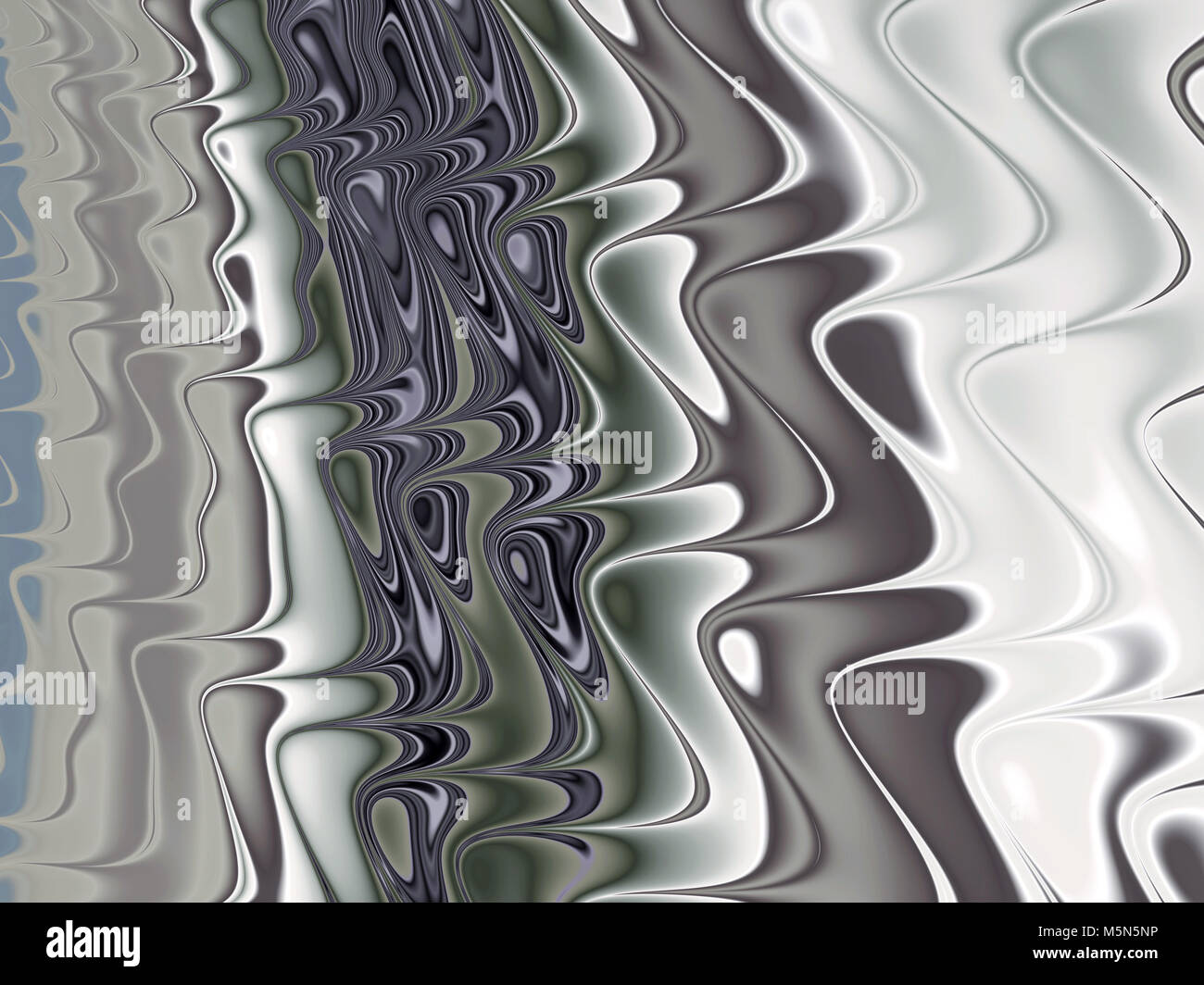creative fractal abstract background with grey wavy pattern Stock Photo