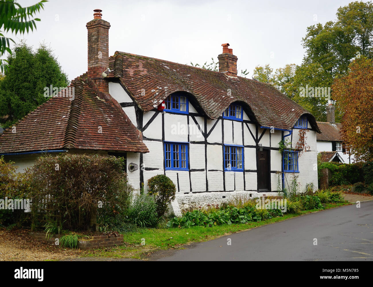 Cottage in Church Road, Upper Farringdon near Chawton Stock Photo
