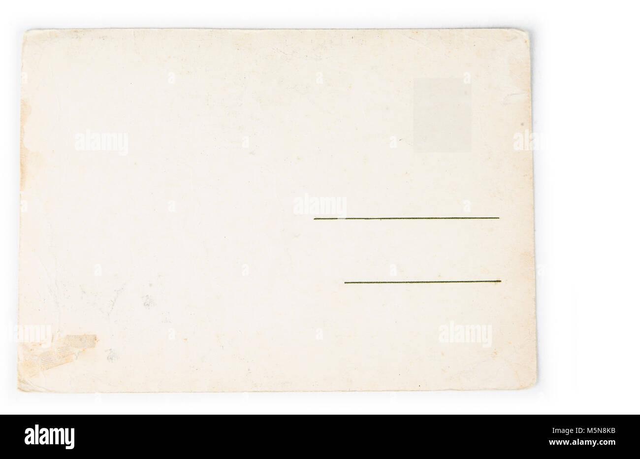 Old vintage retro postcard on the white background Stock Photo - Alamy