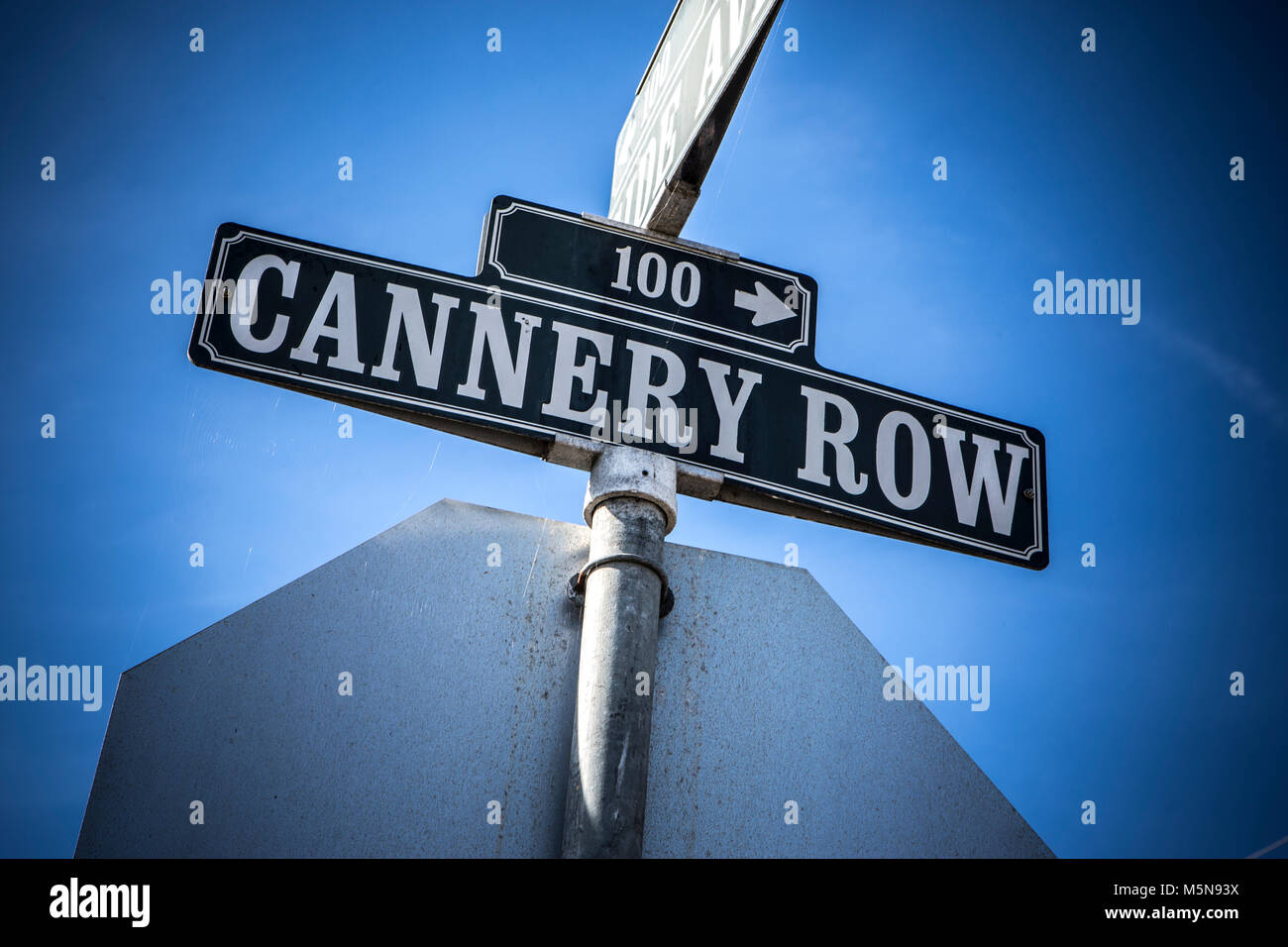 Cannery Row sign, Monterey, California Stock Photo Alamy