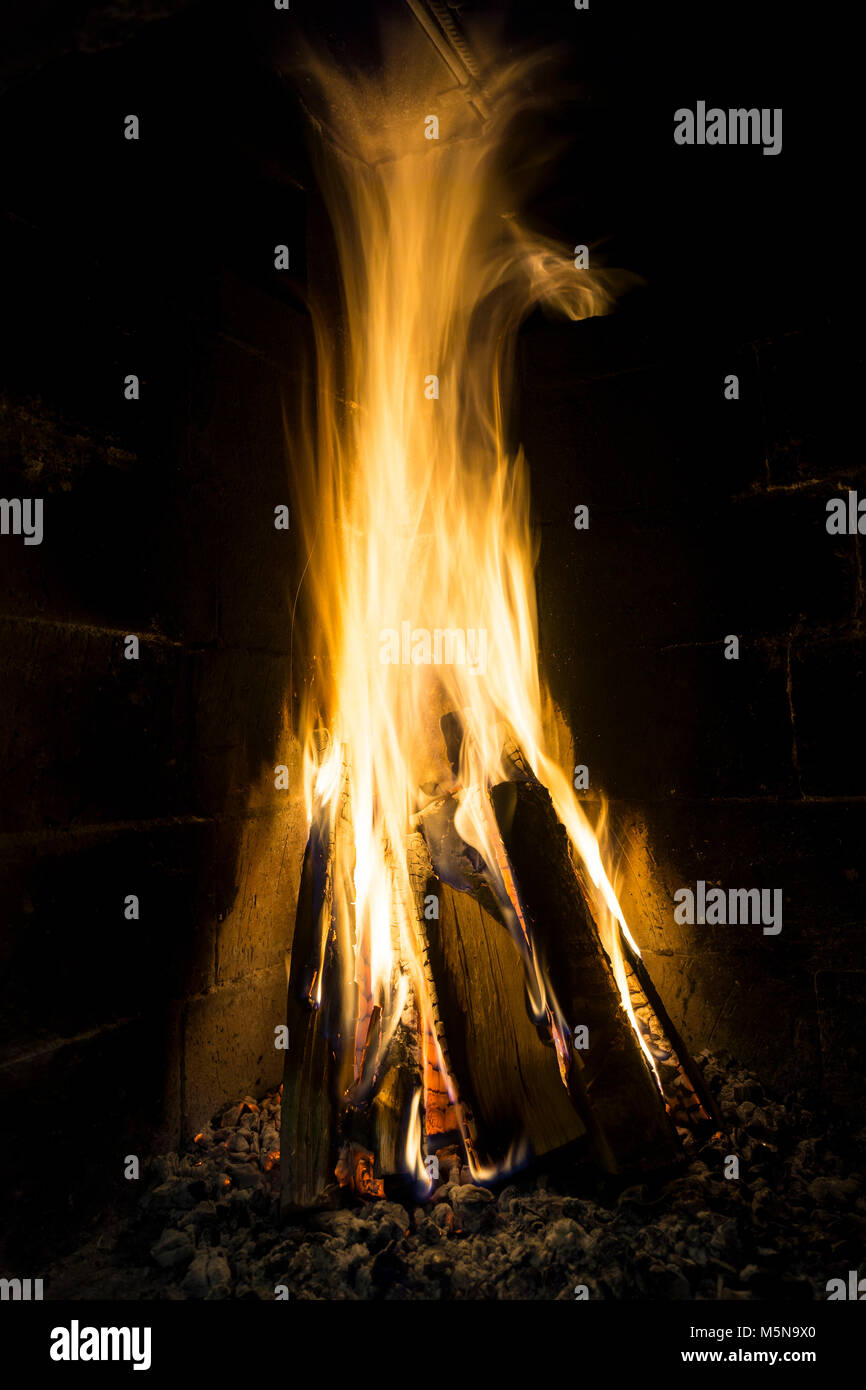 Fireplace Stock Photo