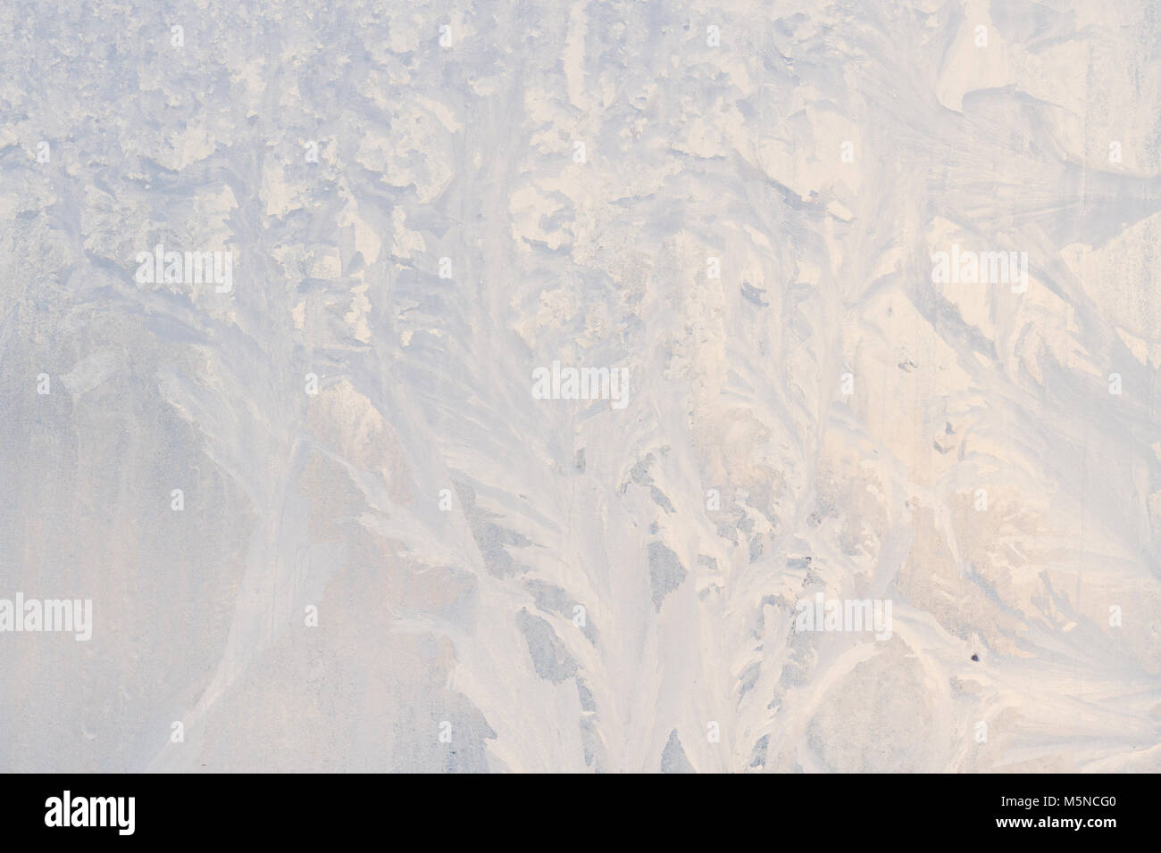 Winter frosty patterns on the frozen ice window Stock Photo - Alamy