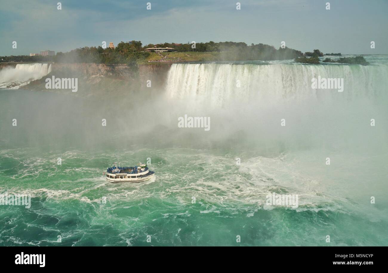 Niagara Falls - Pleasure boat Stock Photo