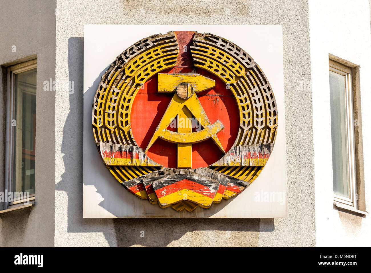 National Emblem of the German Democratic Republic Stock Photo