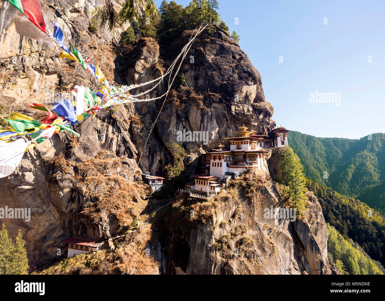 Taktsang Palphug Monastery Tiger's Nest Temple Building Stock Photo