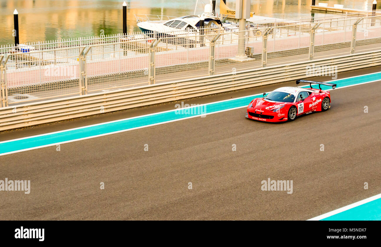 Yas Marina Racing Circuit Sports Car Stock Photo Alamy