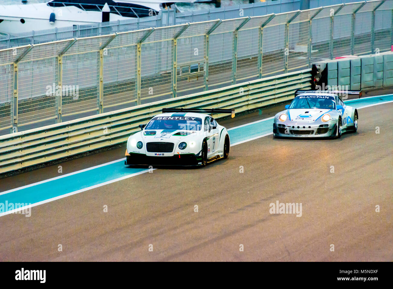 Yas Marina Racing Circuit Sports Car Stock Photo Alamy