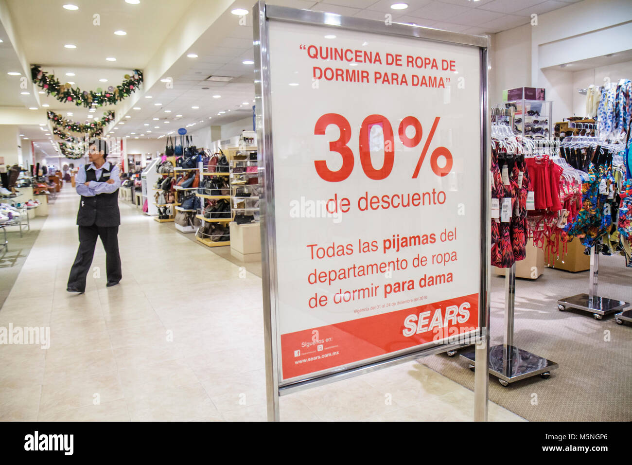 Cancun Mexico,Mexican,Avenida Tulum,Plaza las Americas shopping shoppers  shop shops market buying selling,store stores business businesses,mall,Sears  Stock Photo - Alamy