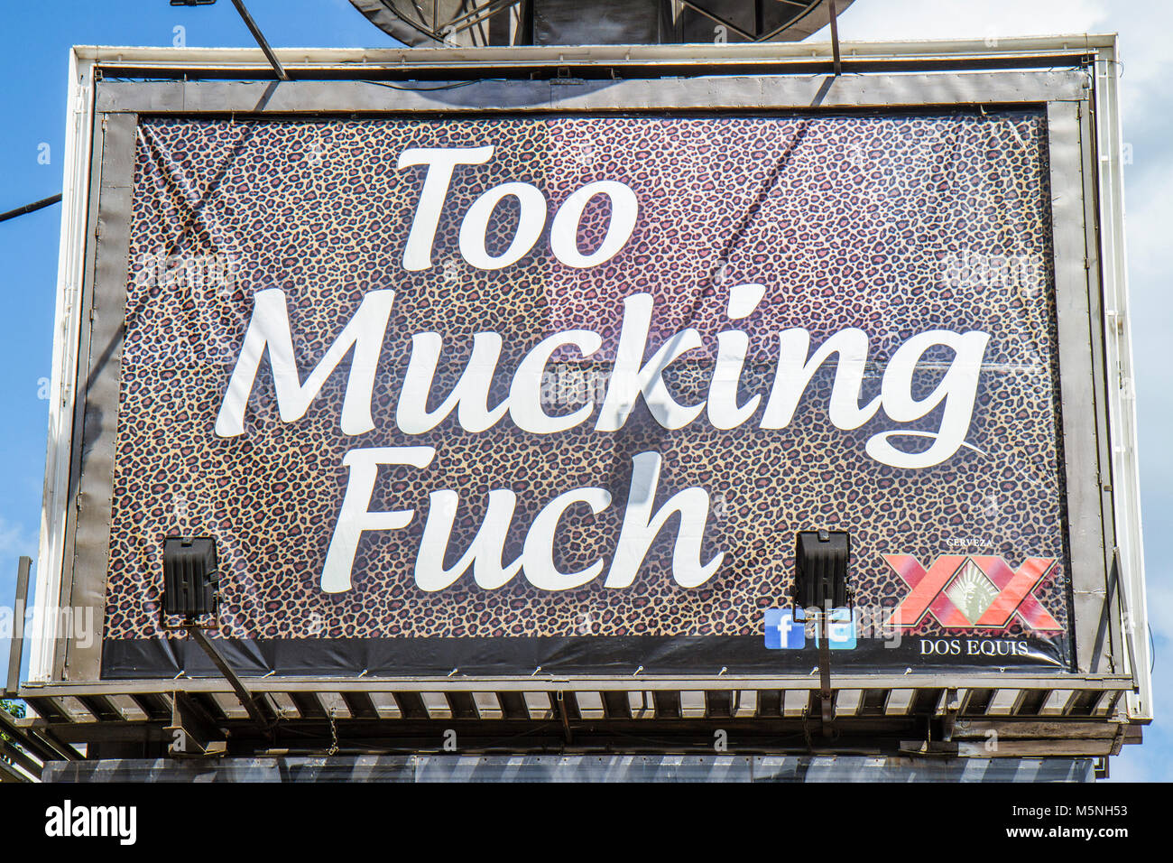 Transposed Lettering Dos equis ad hi-res stock photography and images - Alamy