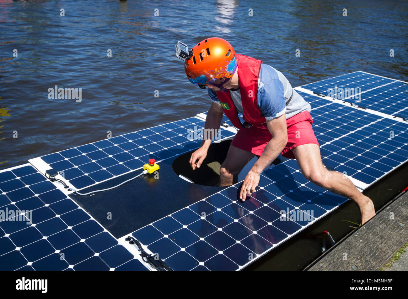 The Netherlands. Akkrum. 27-05-2017. Dutch Championship solar boat race ...
