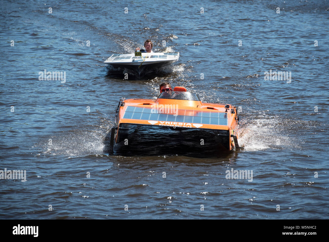 The Netherlands. Akkrum. 27-05-2017. Dutch Championship solar boat race ...