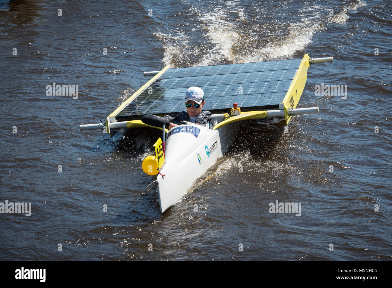 The Netherlands. Akkrum. 27-05-2017. Dutch Championship solar boat race ...
