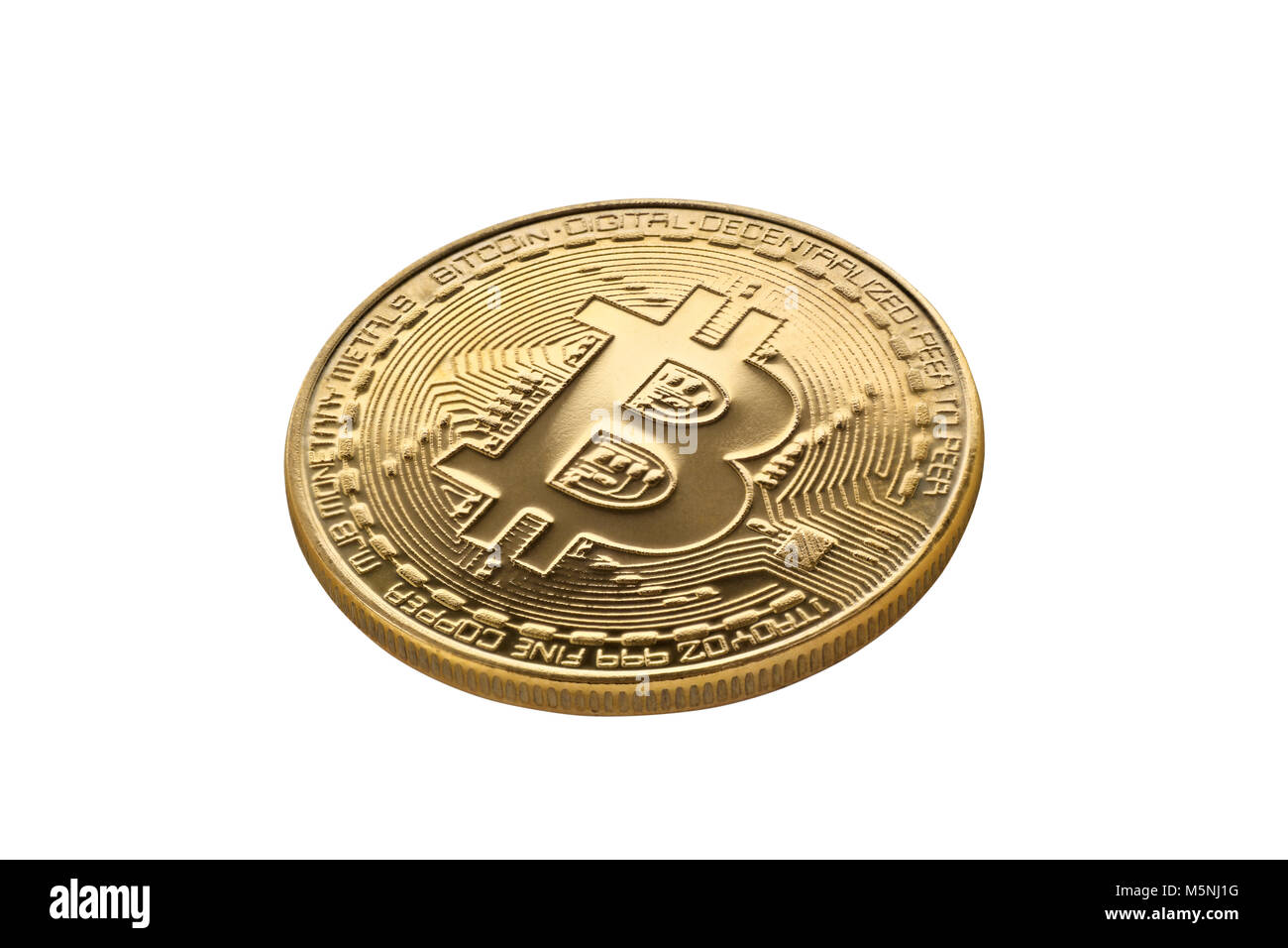 bitcoin isolated on white background Stock Photo - Alamy