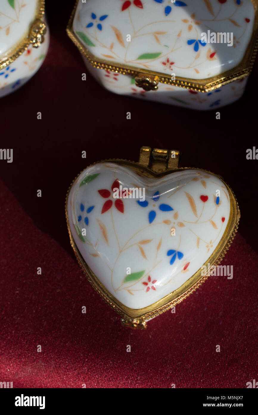 Colorful decorative objects in the shape of a heart Stock Photo Alamy