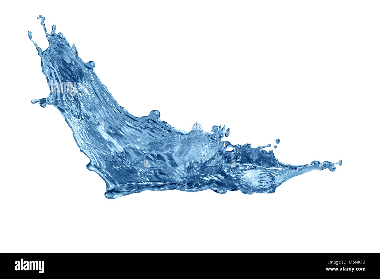 Splashing water abstract background isolated on white Stock Photo - Alamy