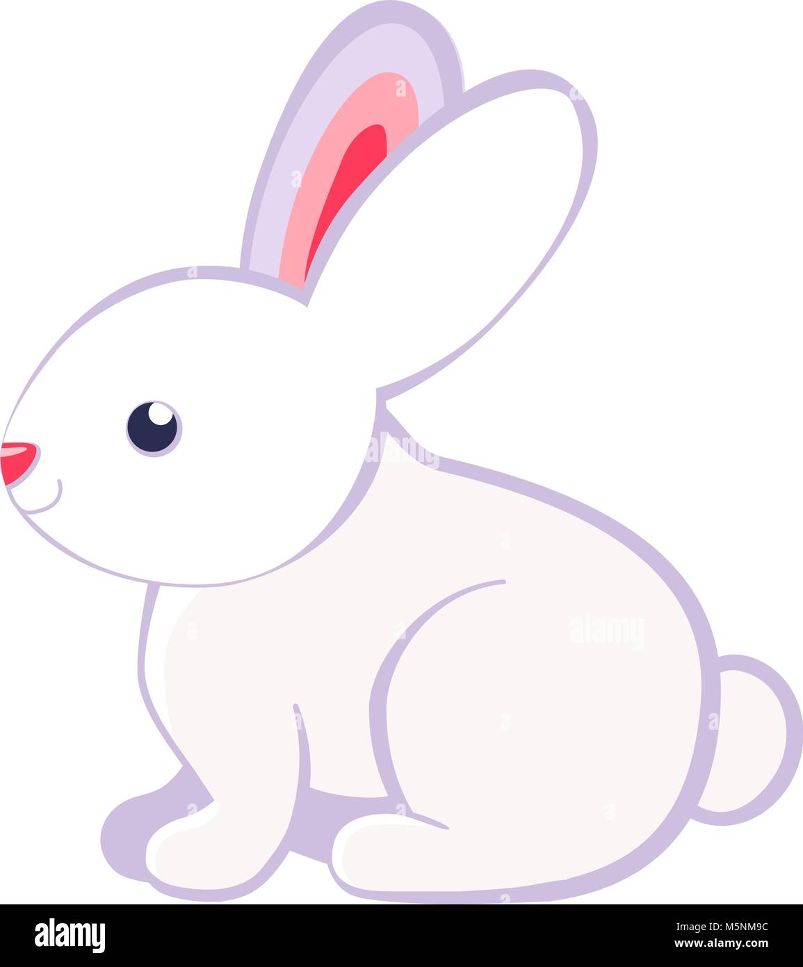 Cartoon rabbit bunny icon poster Stock Vector Image & Art - Alamy