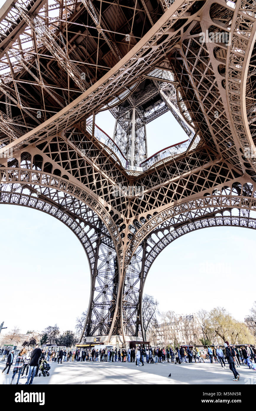 eiffel tower closeup Stock Photo Alamy