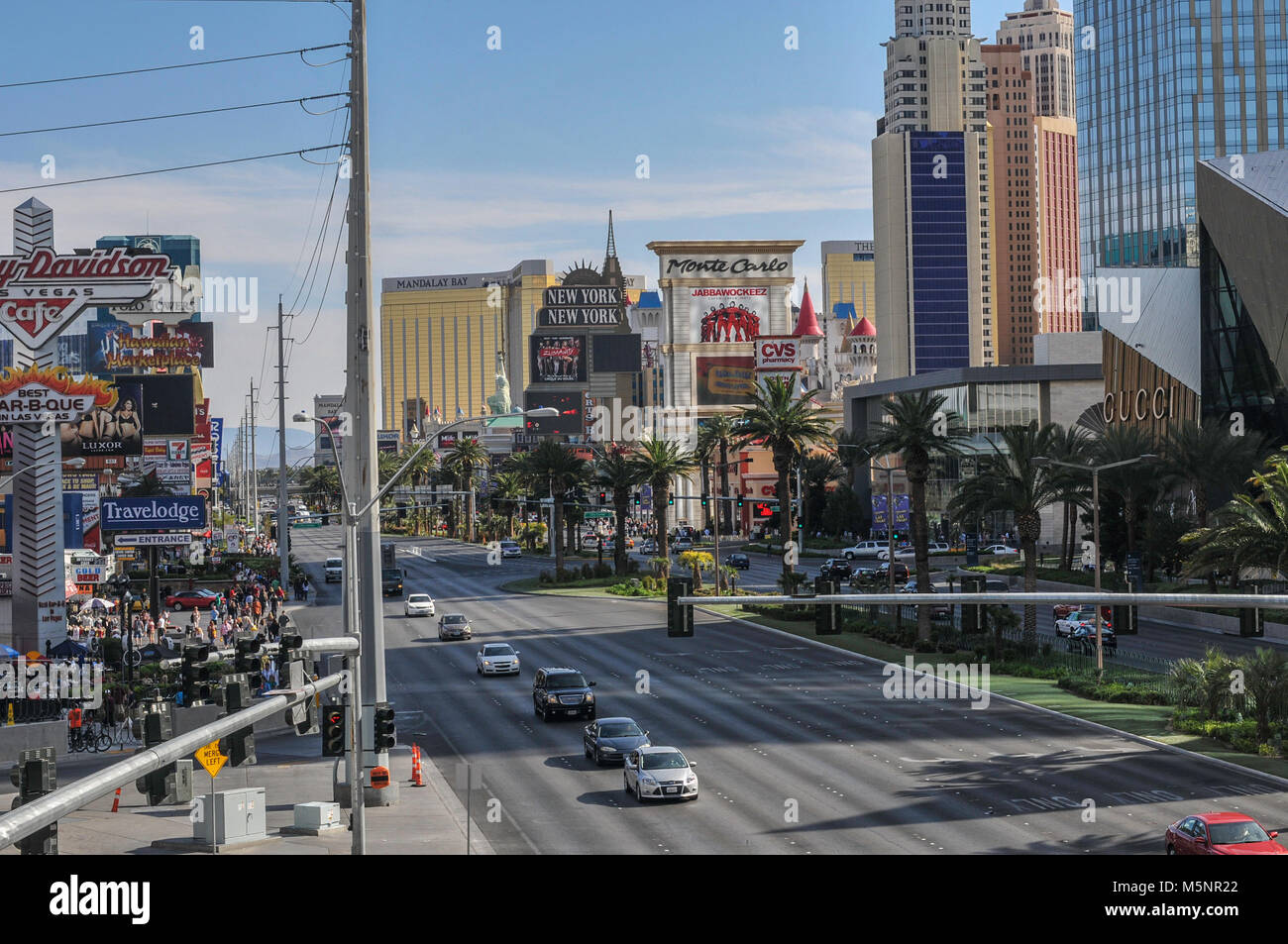 Views of the different Casinos and hotels along the Las Vegas strip