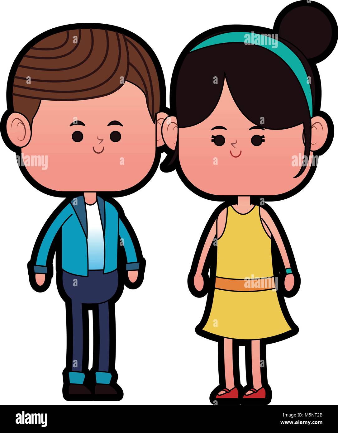 Cute couple cartoon Stock Vector Image & Art - Alamy