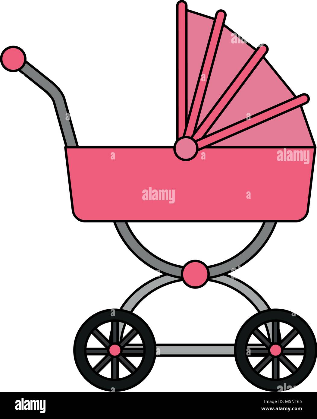 pink baby carriage Stock Vector Image & Art Alamy