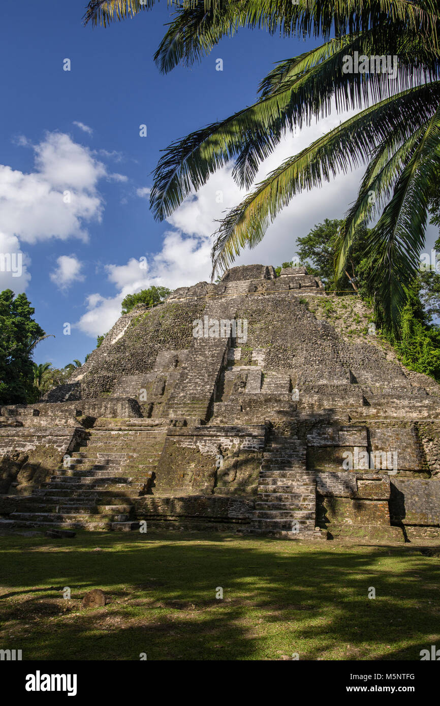The Belize Lamanai Mayan Ruins Stock Photo