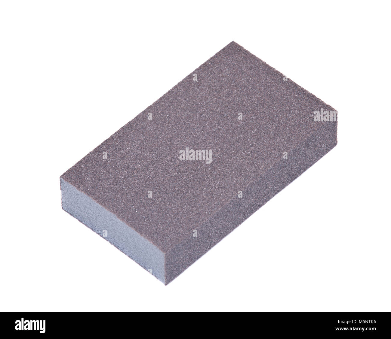 Double sided multi grit jumbo sanding sponge isolated on white