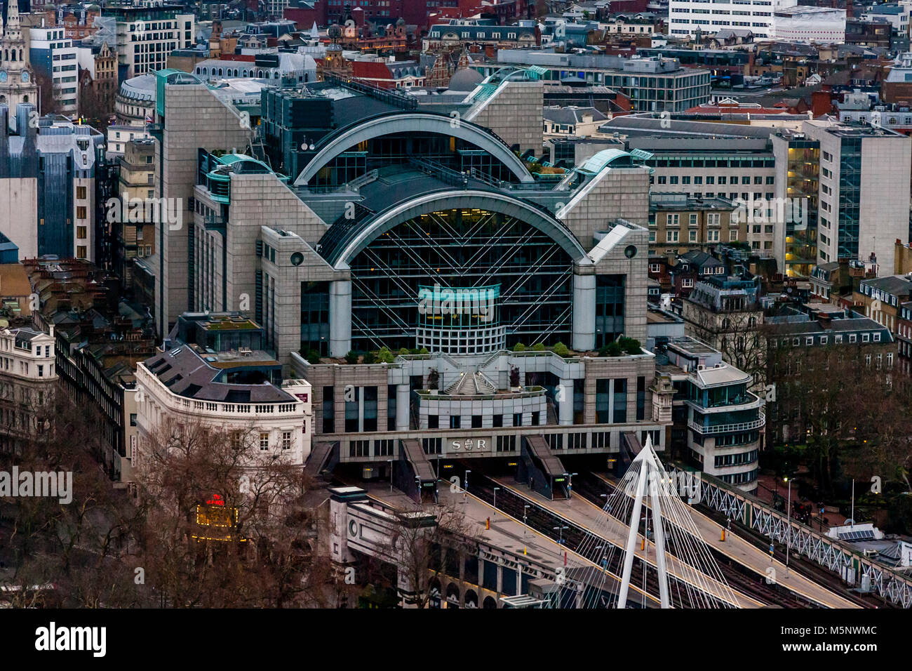 An Aerial View Of Charing Cross Station, London, UK Stock Photo - Alamy