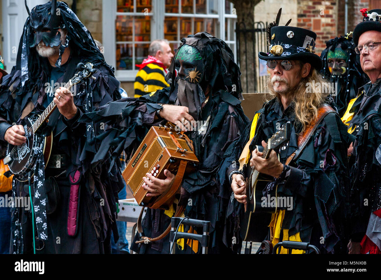Musicians From Mythago Morris Side Perform At The Lewes Folk