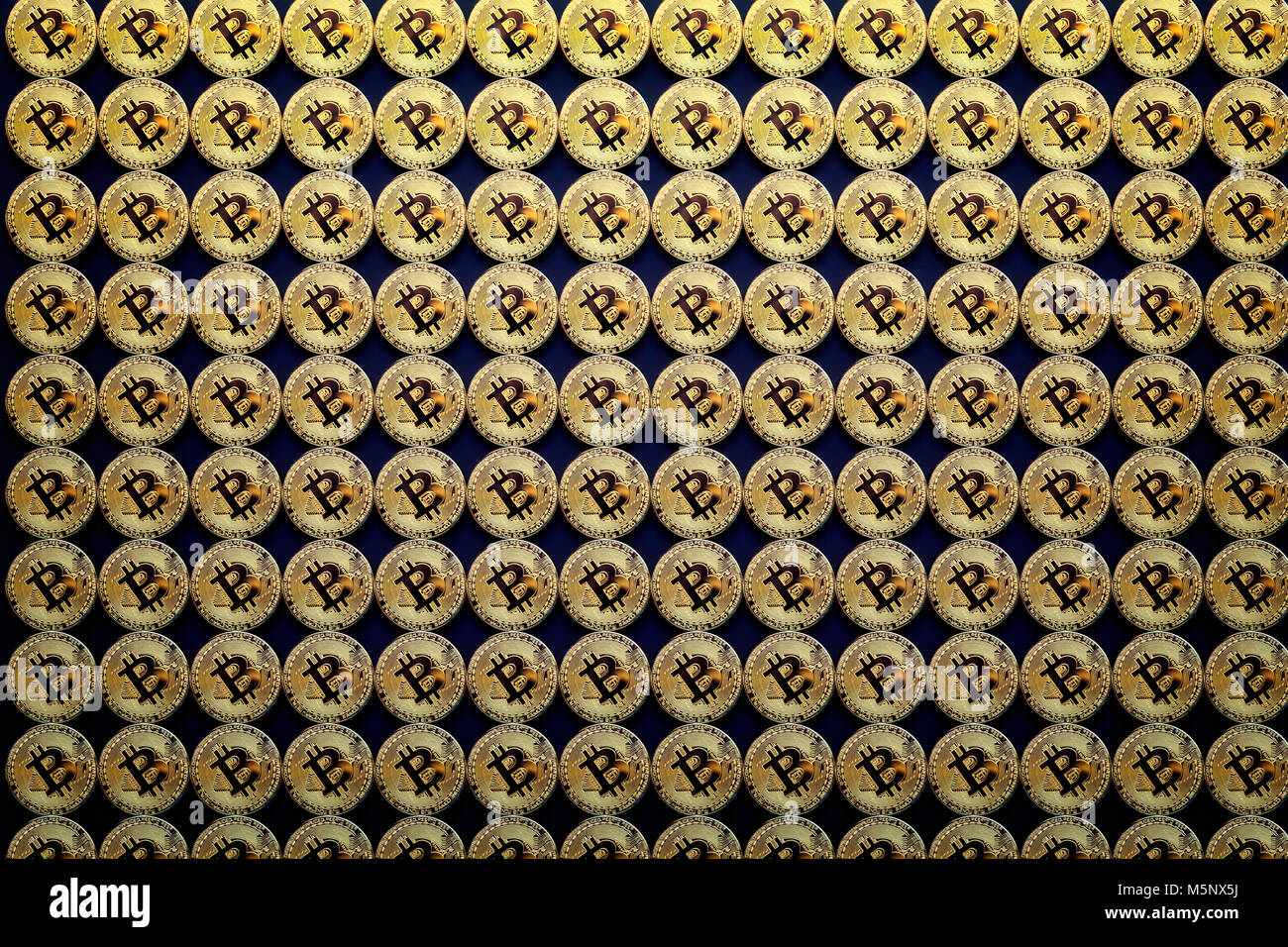 3d rendering of abstract bitcoin models background Stock Photo - Alamy