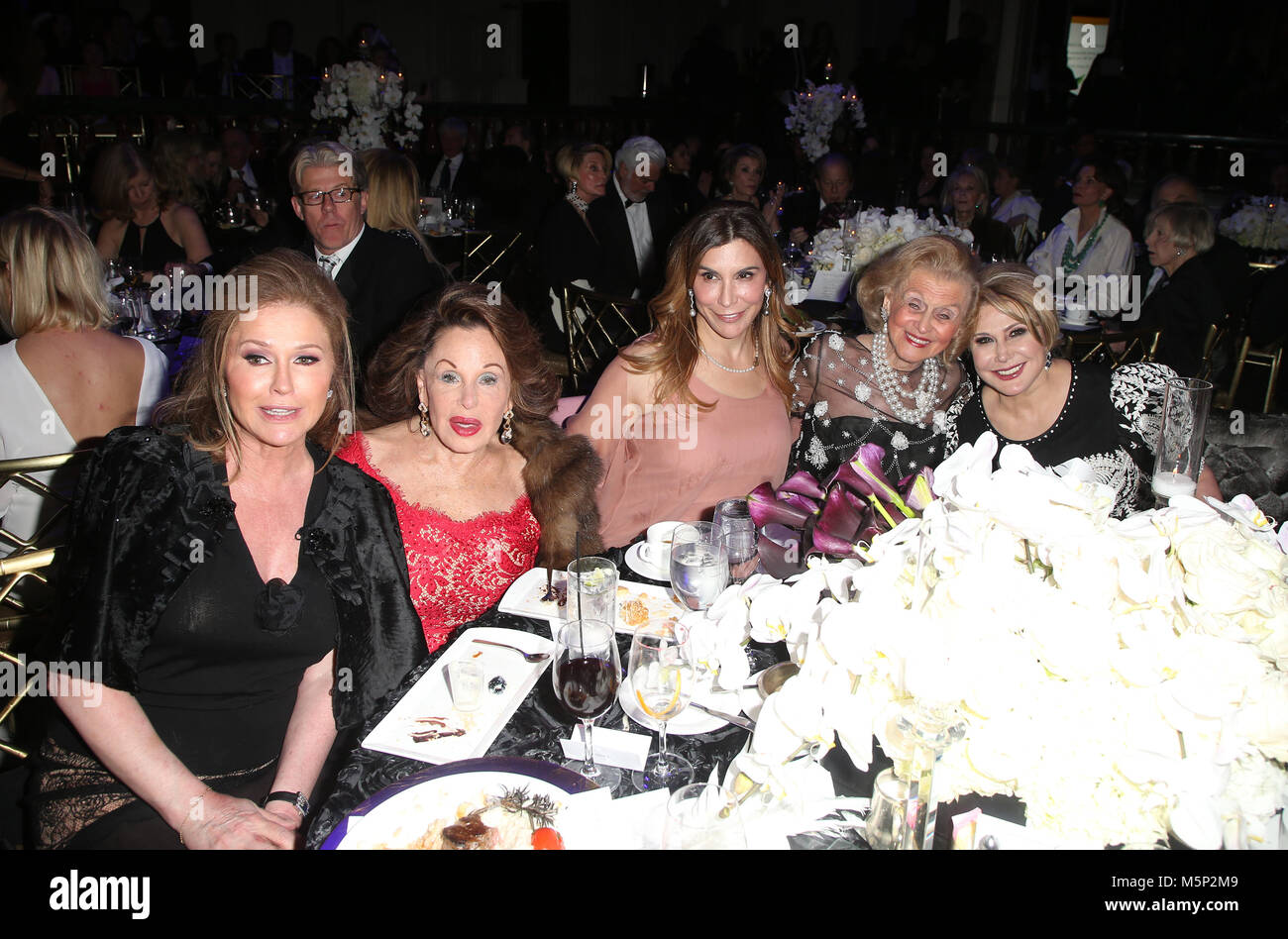 BEVERLY HILLS, CA - FEBRUARY 24: Kathy Hilton, Jo Champa, Barbara Davis