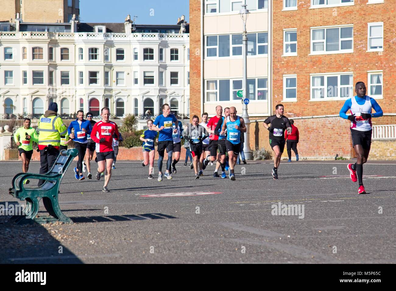 Runner runners brighton marathon hires stock photography and images